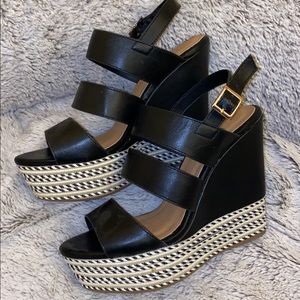 Patterned Wedge Heels